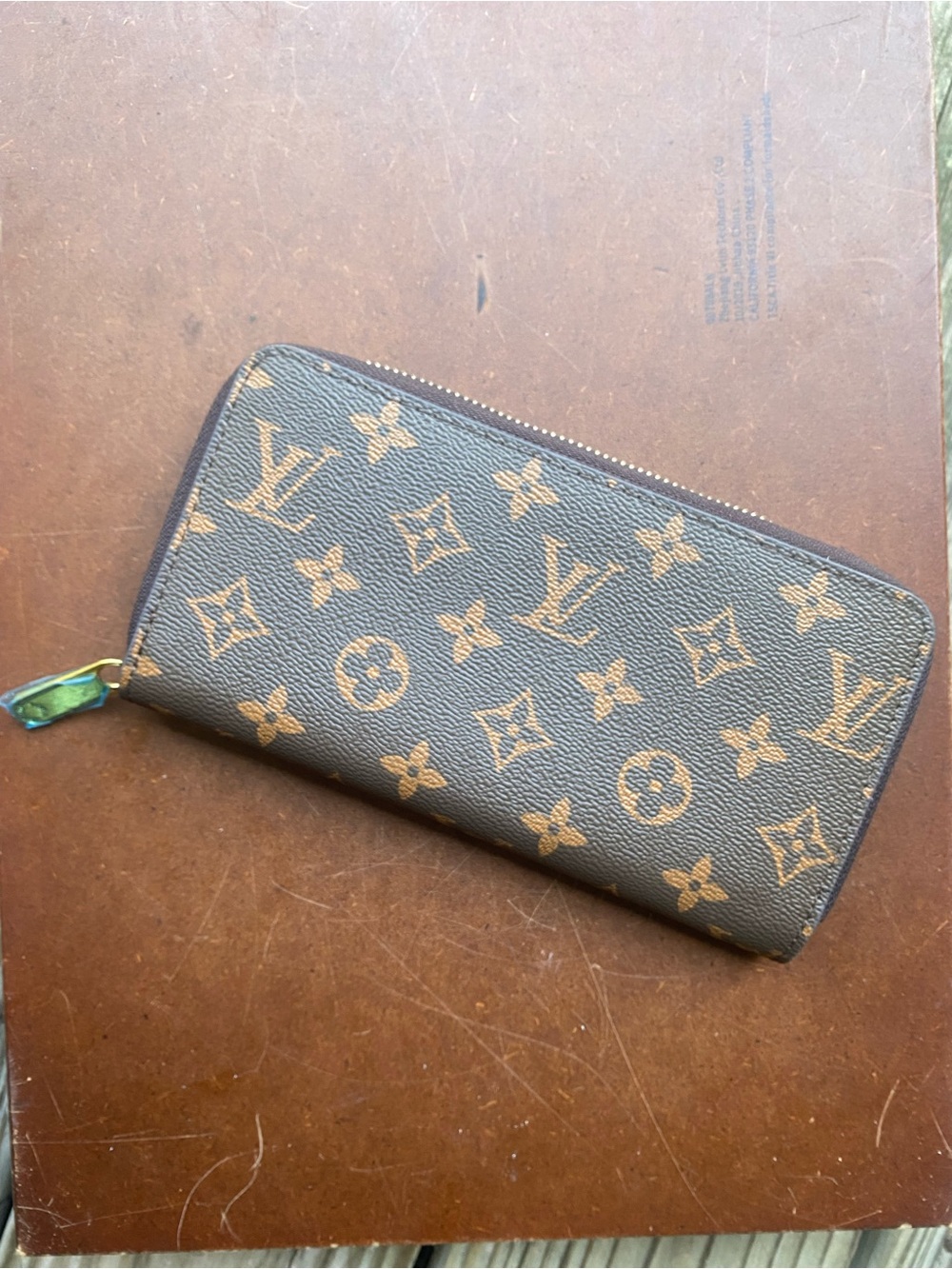 ✨ Monogram Zip Wallet! W/ Box